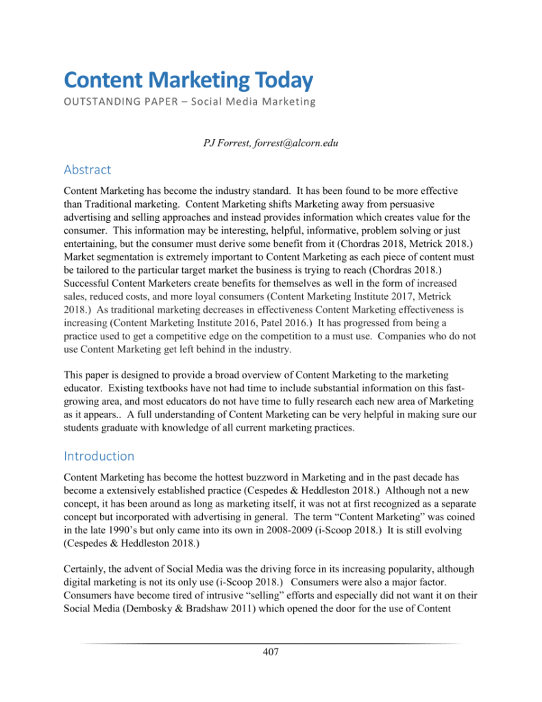 Content Marketing Articles