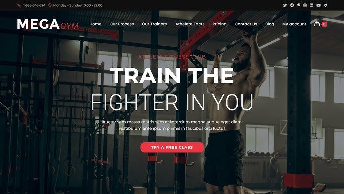 How to Make a Gym Website in Wordpress