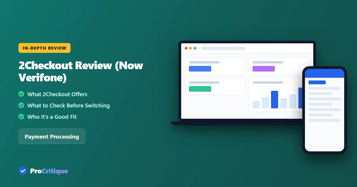 2Checkout Review (Now Verifone)