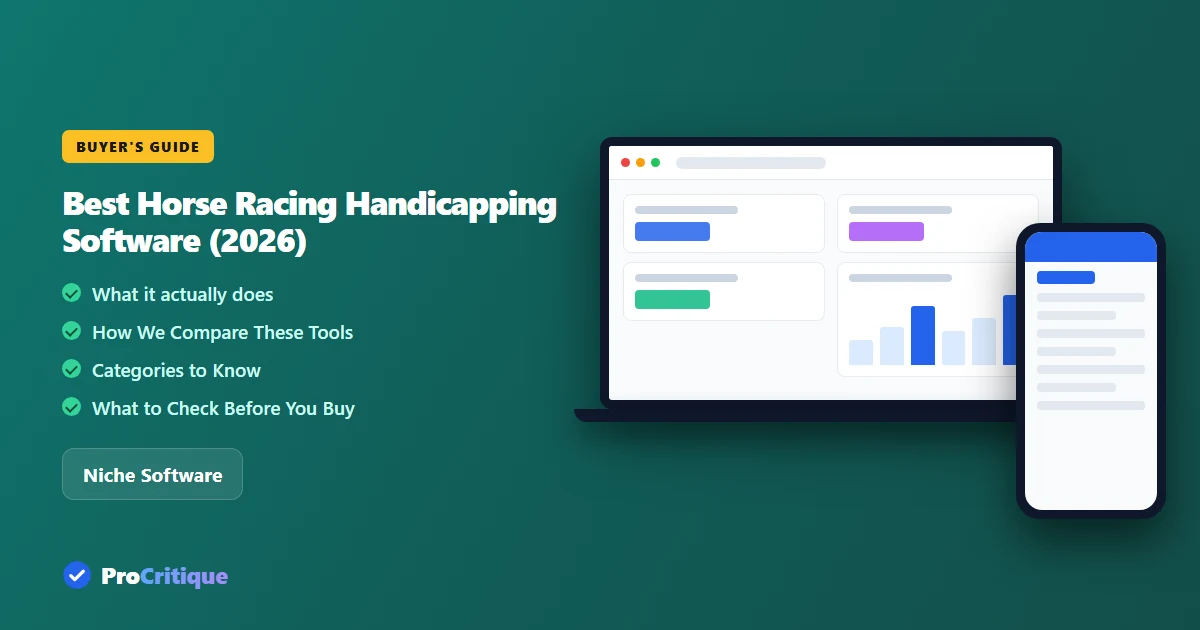 Best Horse Racing Handicapping Software (2026)