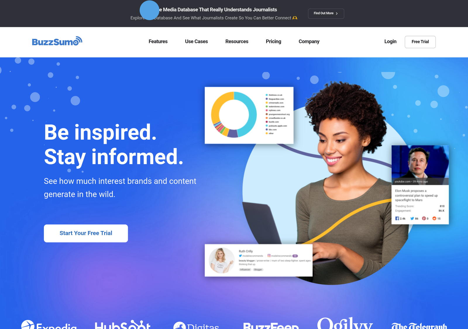 BuzzSumo homepage screenshot