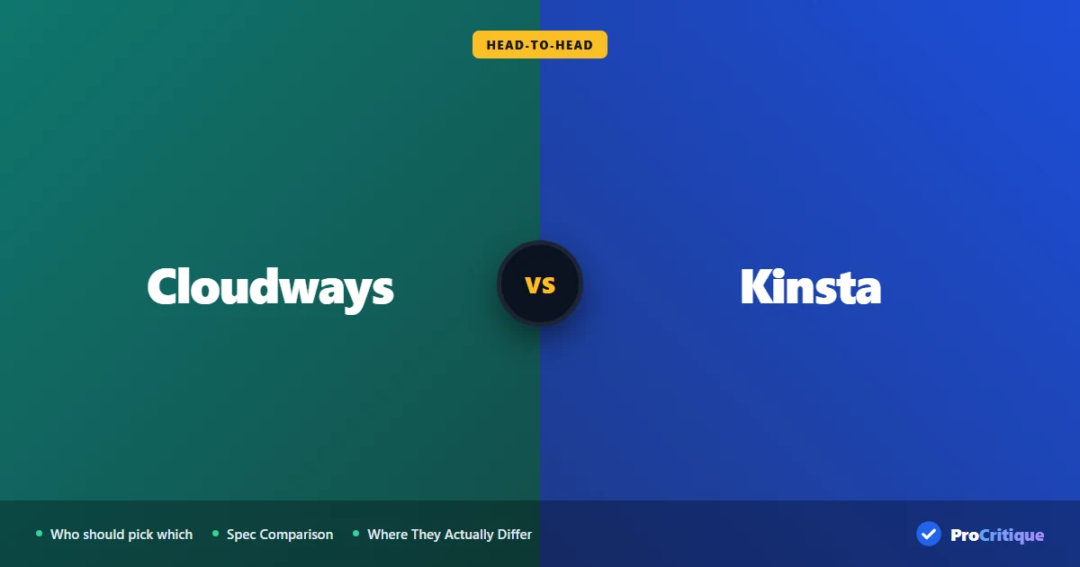 Cloudways vs Kinsta 2026: Multi-Site Economics vs Single-Site Performance