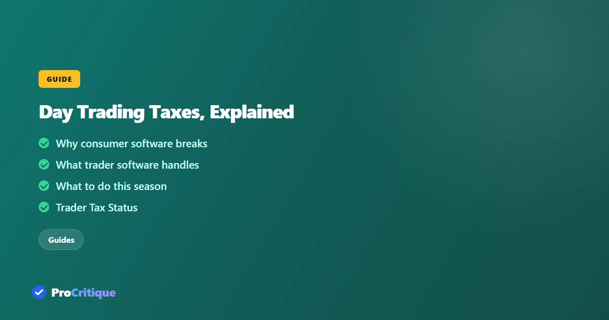 Day Trading Taxes: Why TurboTax Rejects Your Broker File