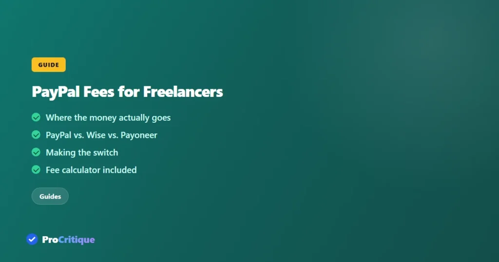 PayPal Fees for Freelancers: What They Actually Cost (2026)