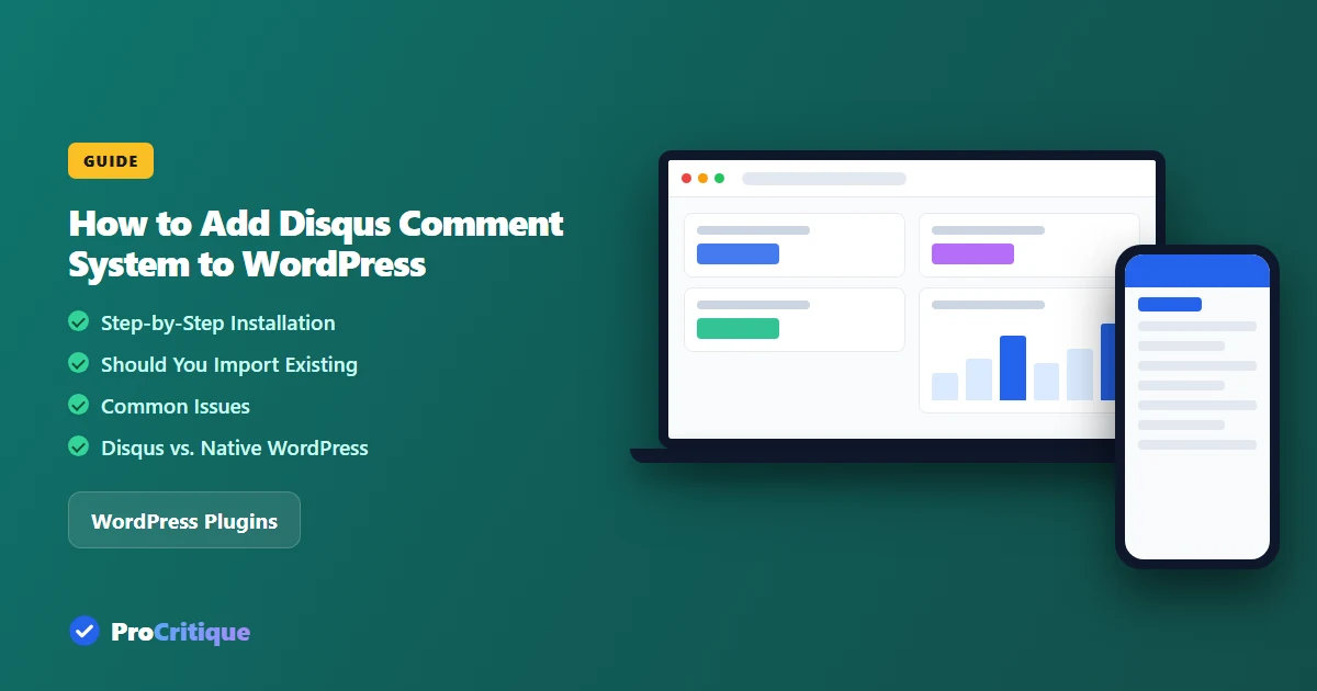 How to Add Disqus Comment System to WordPress