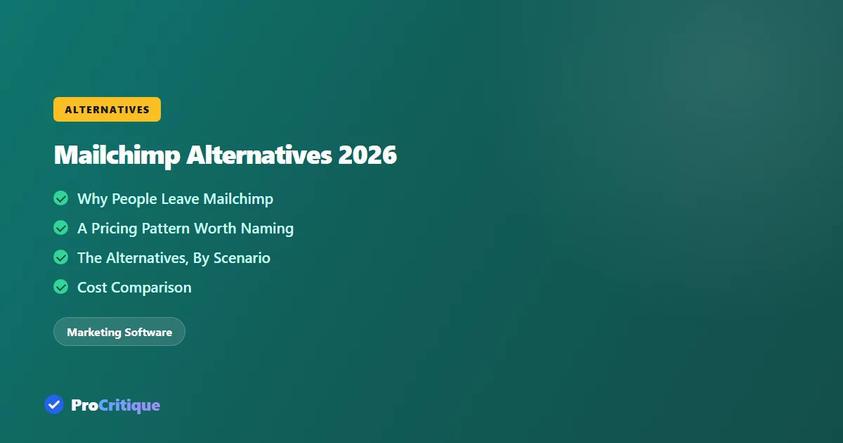 Mailchimp Alternatives 2026: What's Actually Free vs. What's a Calculator