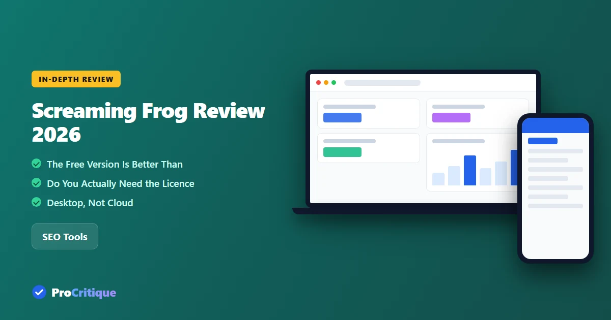 Screaming Frog Review 2026: The Free Version Does More Than You Think