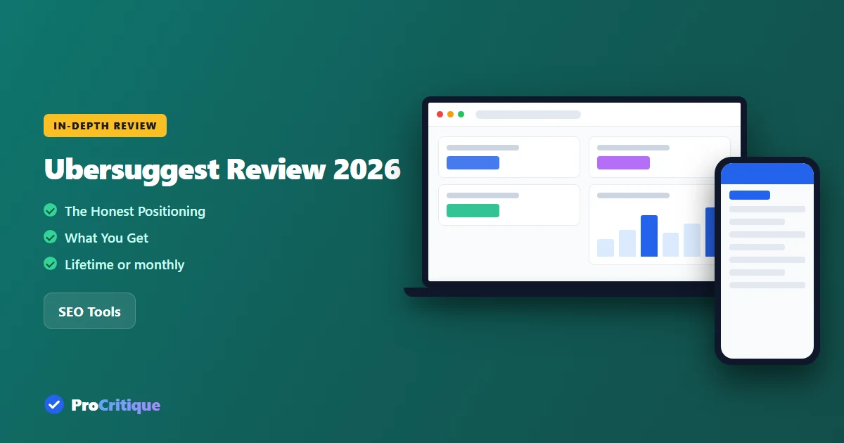 Ubersuggest Review 2026: Is the Lifetime Deal Worth It?