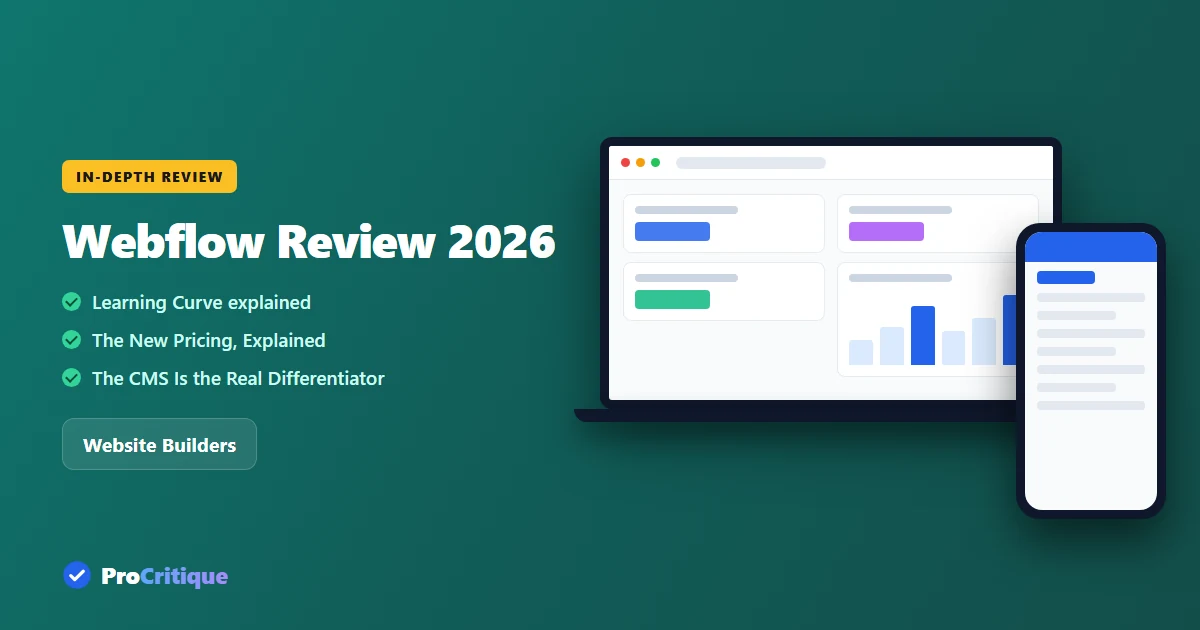 Webflow Review 2026: New Pricing, Same Steep Learning Curve