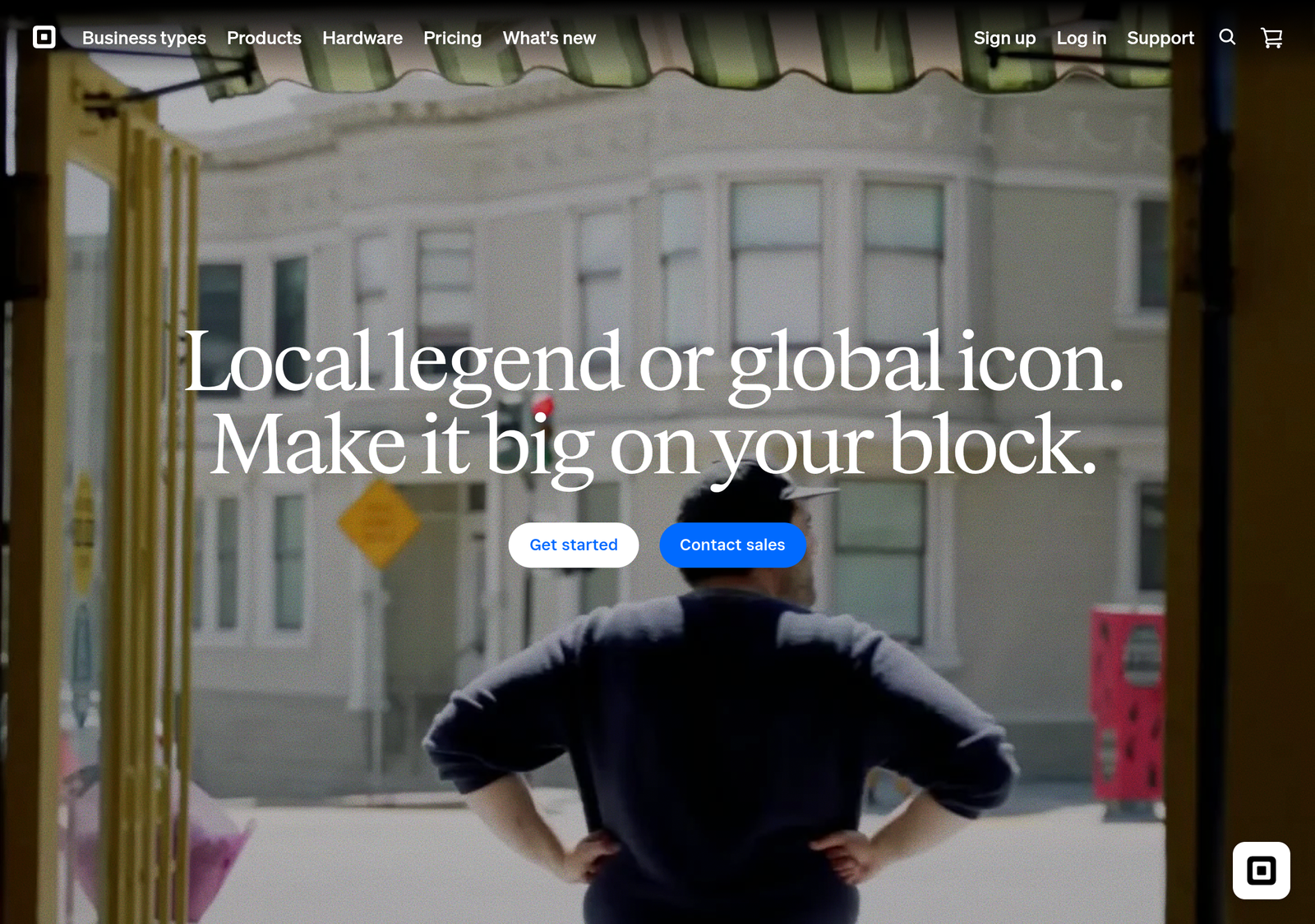 Square's homepage