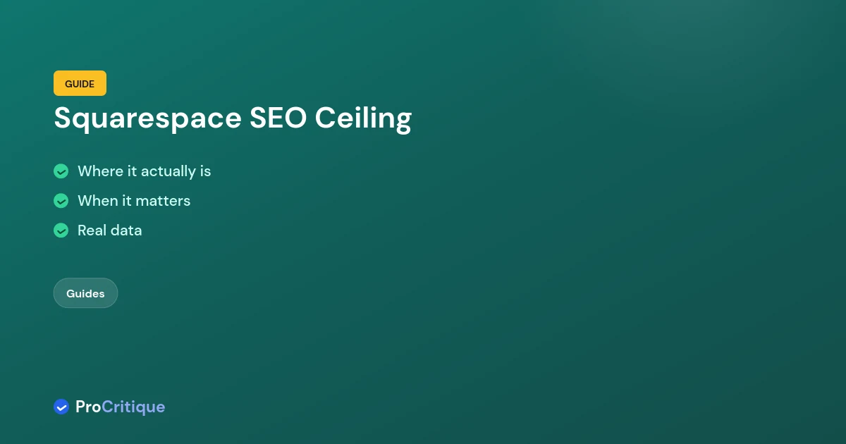 Does Squarespace Have an SEO Ceiling? Here Is Where It Actually Is