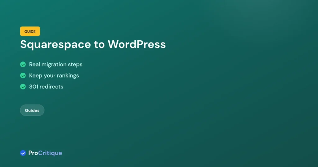 How to Migrate From Squarespace to WordPress Without Losing SEO Rankings