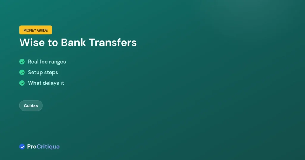 How to Transfer Money From Wise to Your Bank Account